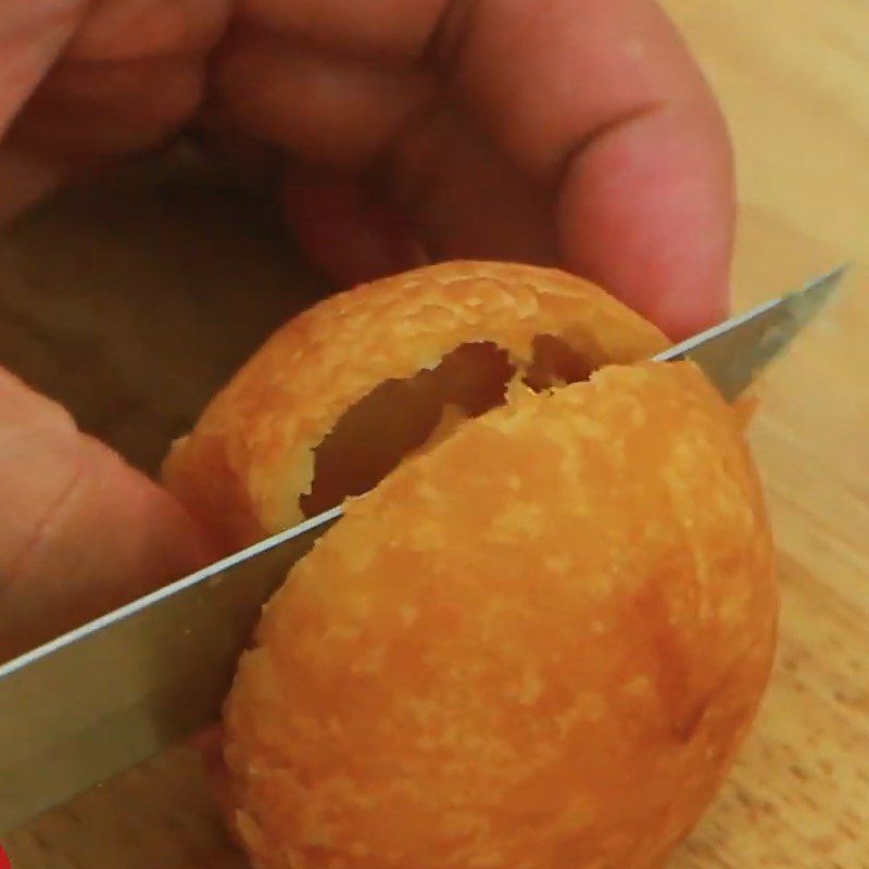 Step 4 Finishing Fried Durian Cream Puff