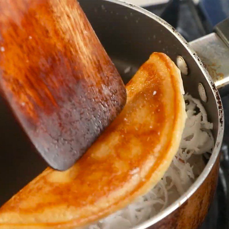 Step 7 Stuffed Coconut Rice Cake Grilled Coconut Rice Cake in a Pan