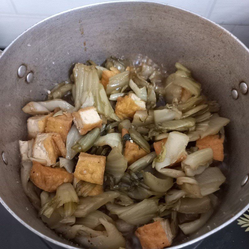 Step 3 Braised Tofu with Pickled Mustard Greens Braised Tofu with Pickled Mustard Greens