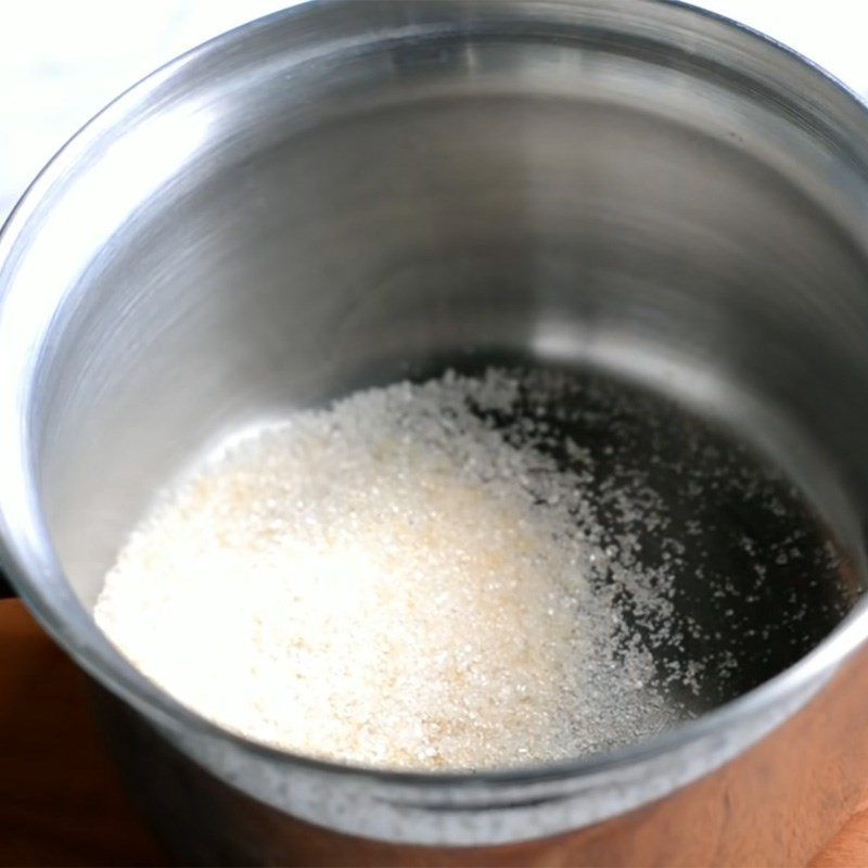 Step 1 Stir the coconut milk mixture for Haupia Coconut Cake