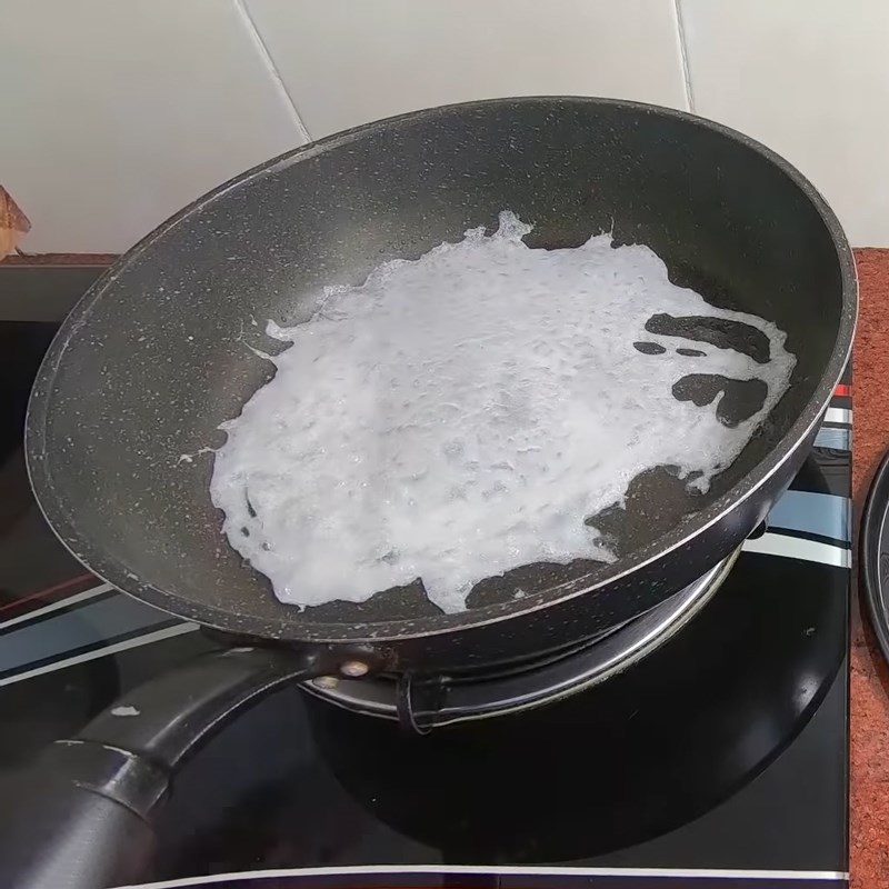 Step 5 Making wet cake Grilled meat wet cake