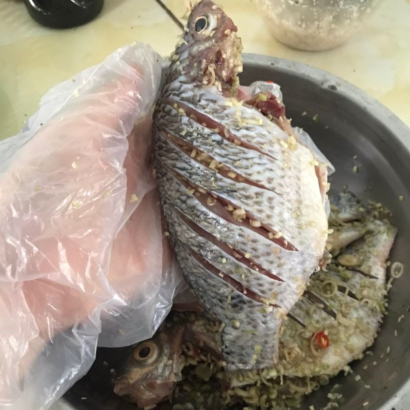 Step 3 Fried Tilapia with Lemongrass and Chili Fried salted tilapia with lemongrass and chili