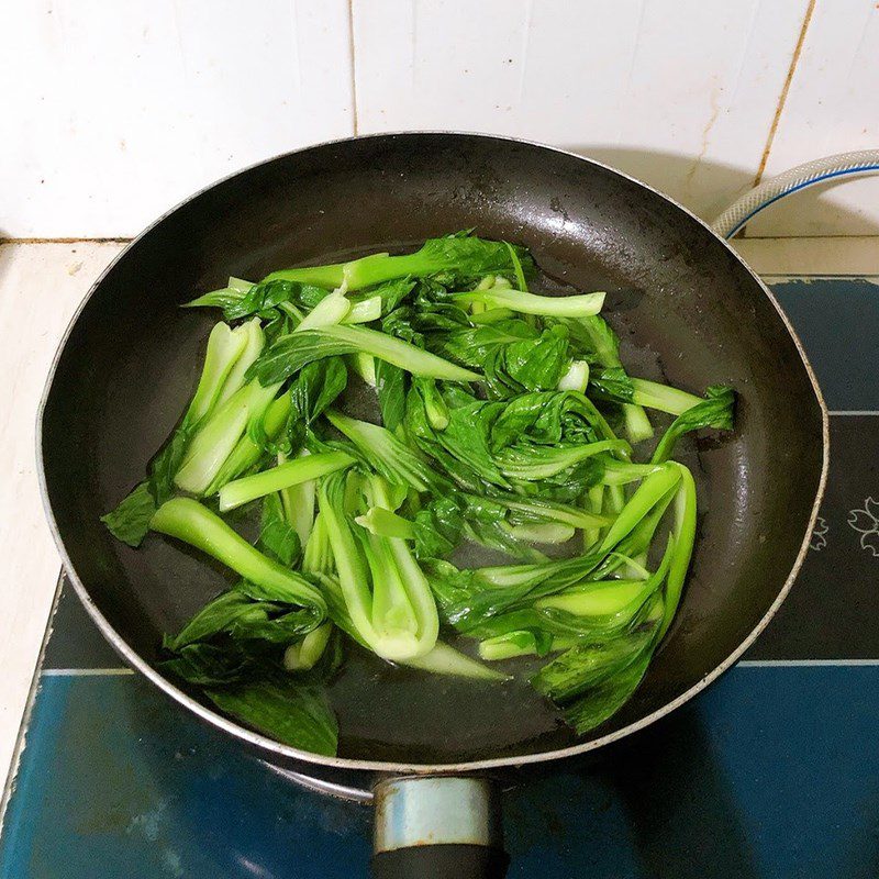 Step 2 Stir-fried bok choy with beef Stir-fried bok choy with beef (recipe shared by a user)