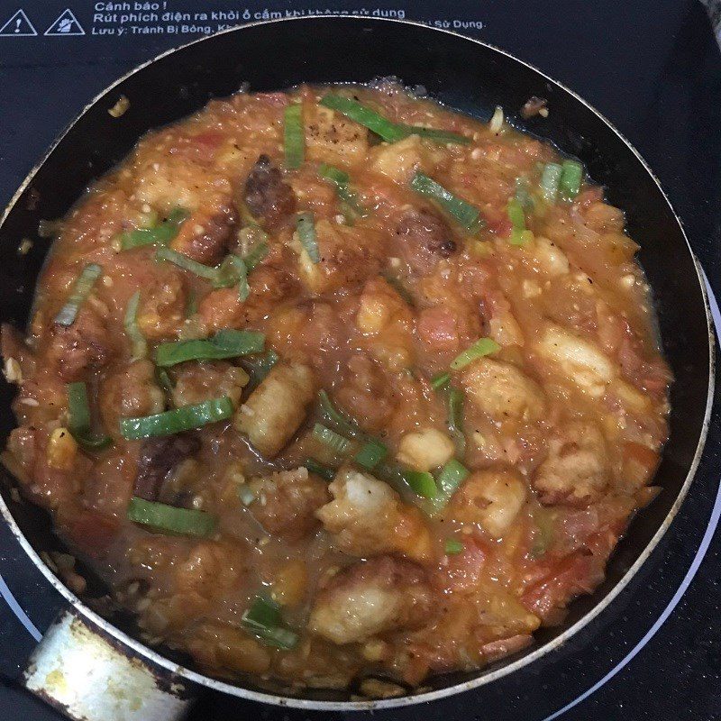 Step 4 Making basa fish cake with tomato sauce Basa fish cake with tomato sauce