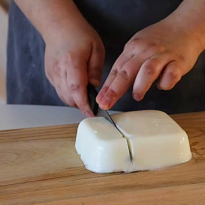 Step 2 Freeze Milk Fresh Milk Cake Fried with Potato Powder