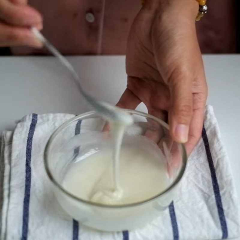 Step 1 Make the cake brush mixture Thousand Layer Almond Cake