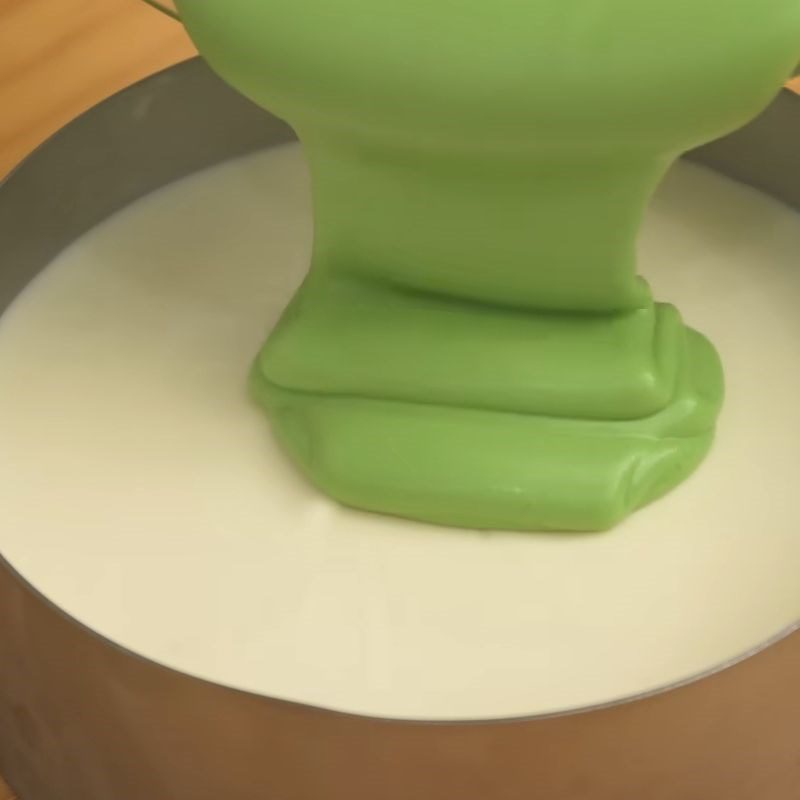 Step 5 Make matcha cheese cream Matcha birthday cake