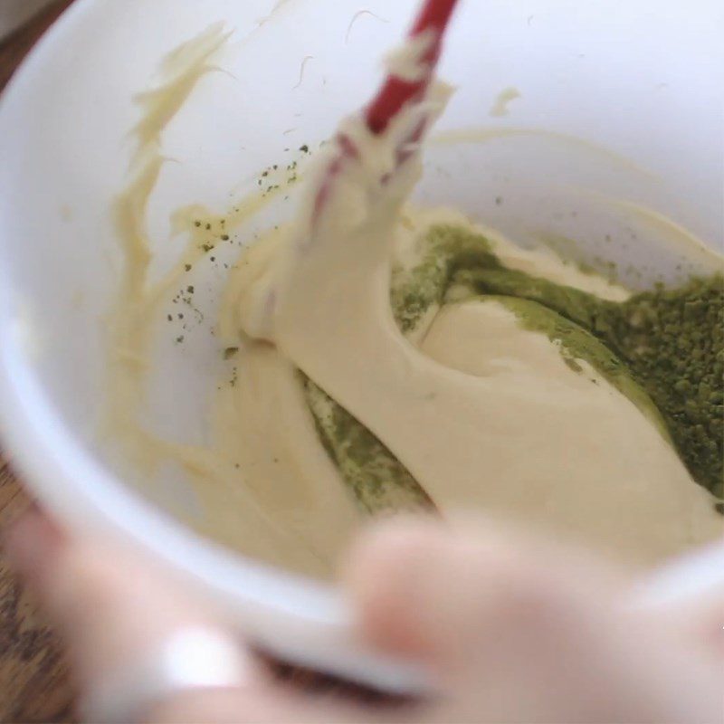 Step 6 Making matcha chocolate Matcha scone