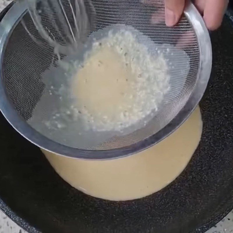 Step 1 Make milk egg filling for Orange Bun