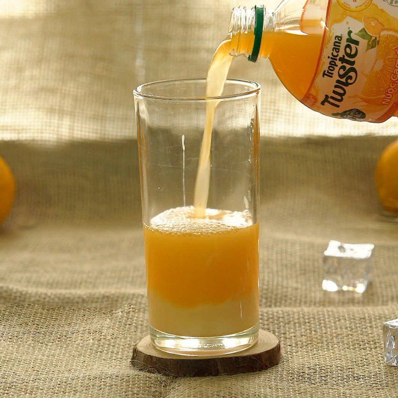 Step 1 Make condensed milk orange juice