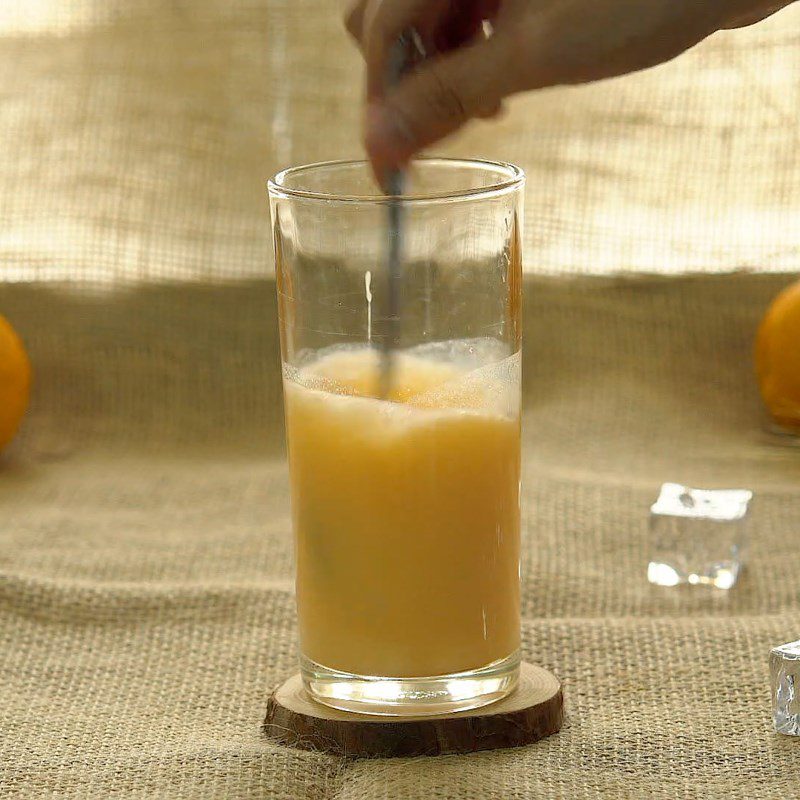 Step 1 Make condensed milk orange juice