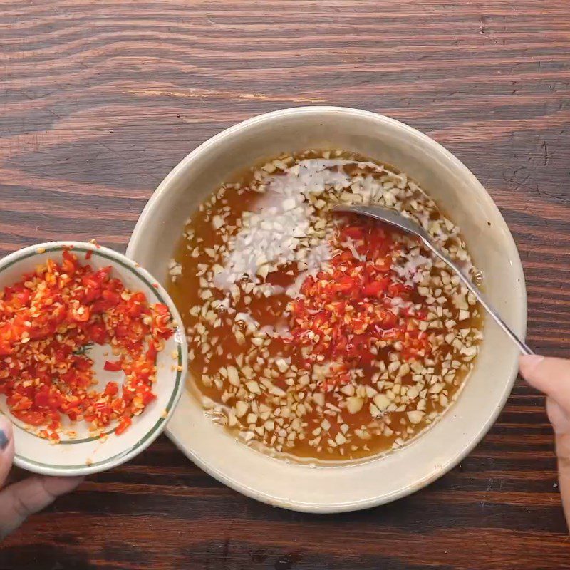 Step 5 Making the dipping sauce Spring rolls