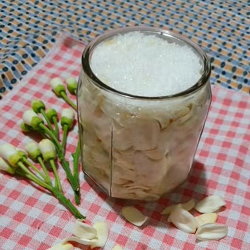 Step 2 Make grapefruit flower syrup Grapefruit flower syrup