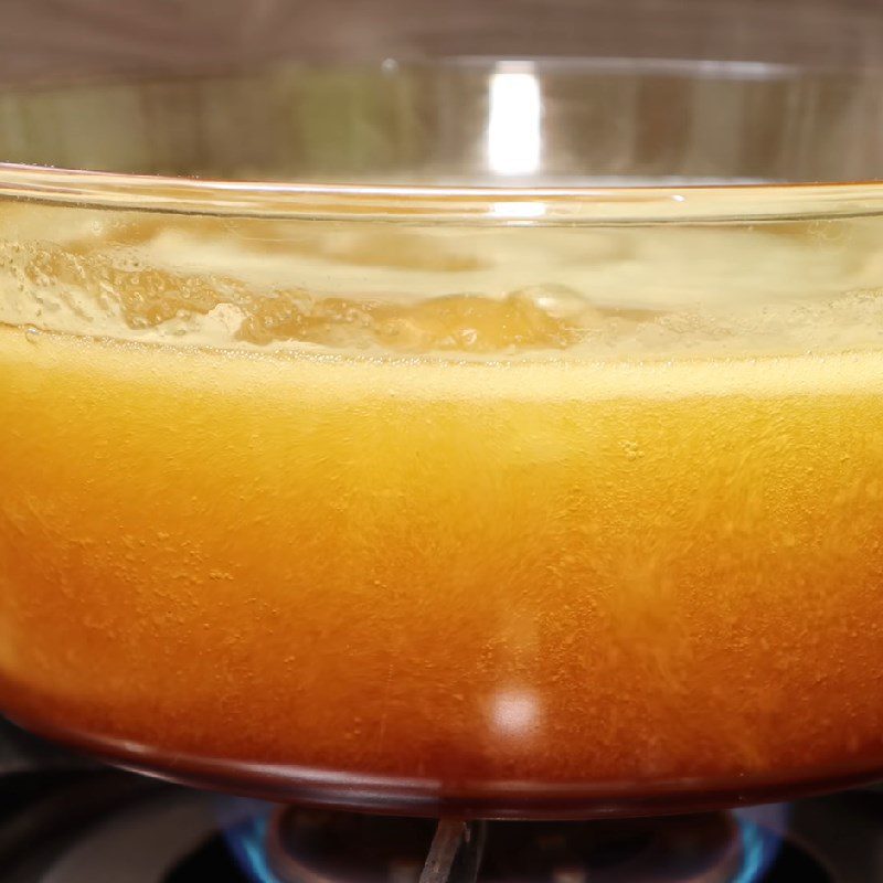 Step 4 Making tea jelly Mid-Autumn mooncake tea jelly with black sugar tapioca