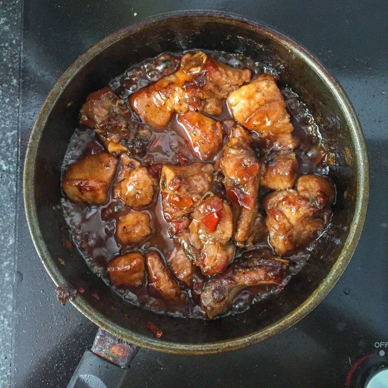 Step 3 Making sour tamarind ribs Sour tamarind ribs sweet and sour