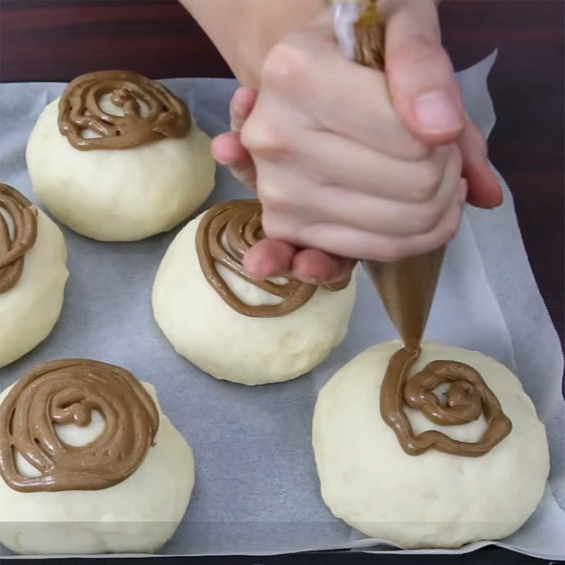 Step 4 Making topping (icing) for Papparoti Bread - Mexican Buns - Coffee Buns