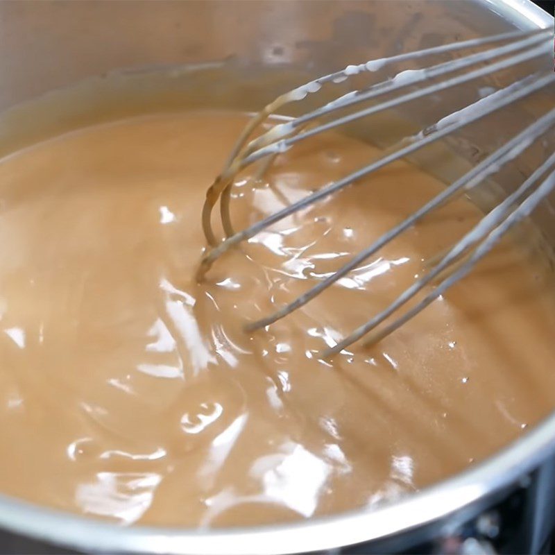 Step 4 Make coconut coffee cream Coffee Flan