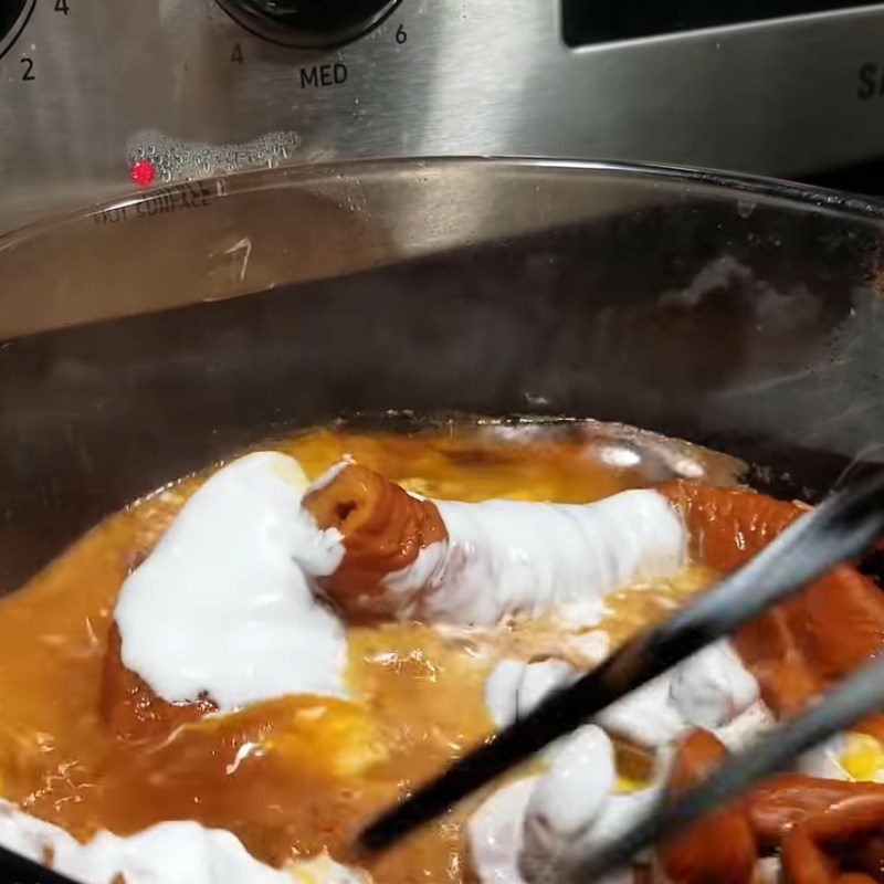 Step 6 Stewed pig intestines