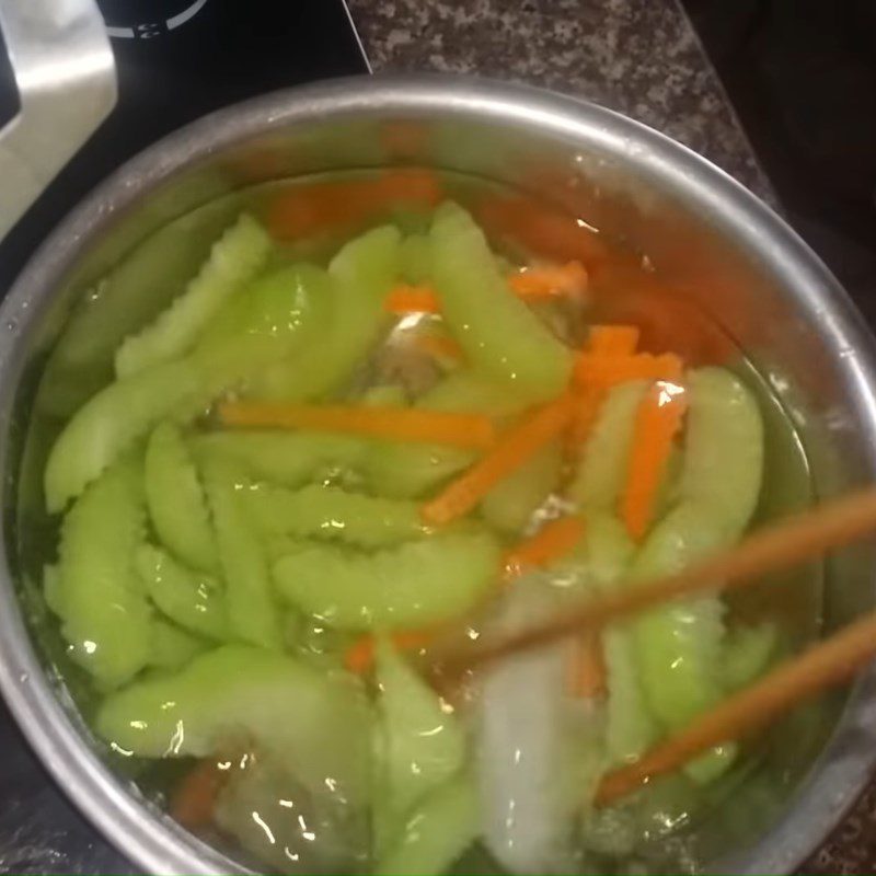 Step 2 Boiled chayote Boiled chayote