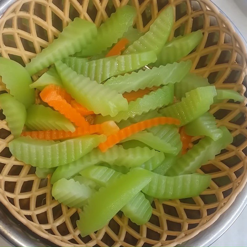 Step 2 Boiled chayote Boiled chayote