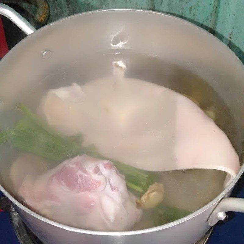 Step 2 Boiled pig ears Boiled pig ears