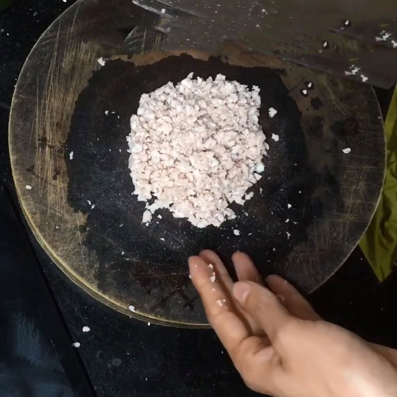 Step 1 Boil pork Jute Leaf Porridge