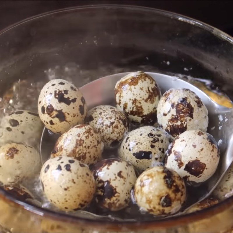 Step 1 Boil Quail Eggs Canned Sardines with Quail Eggs