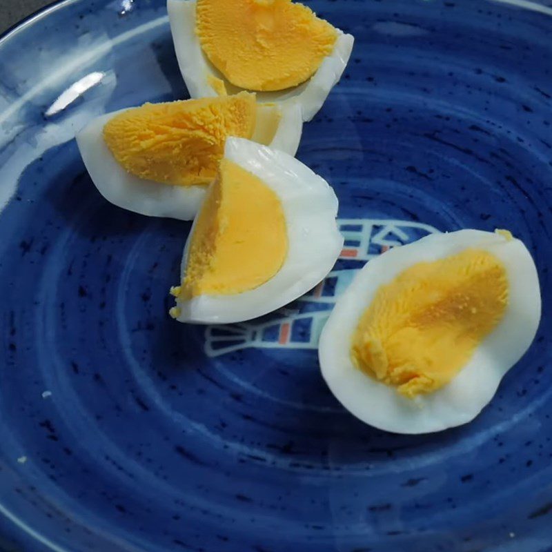 Step 1 Boil the eggs Fried Pâté Buns