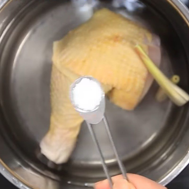 Step 4 Boil and Shred Chicken Fried Pho with Tamarind Sauce