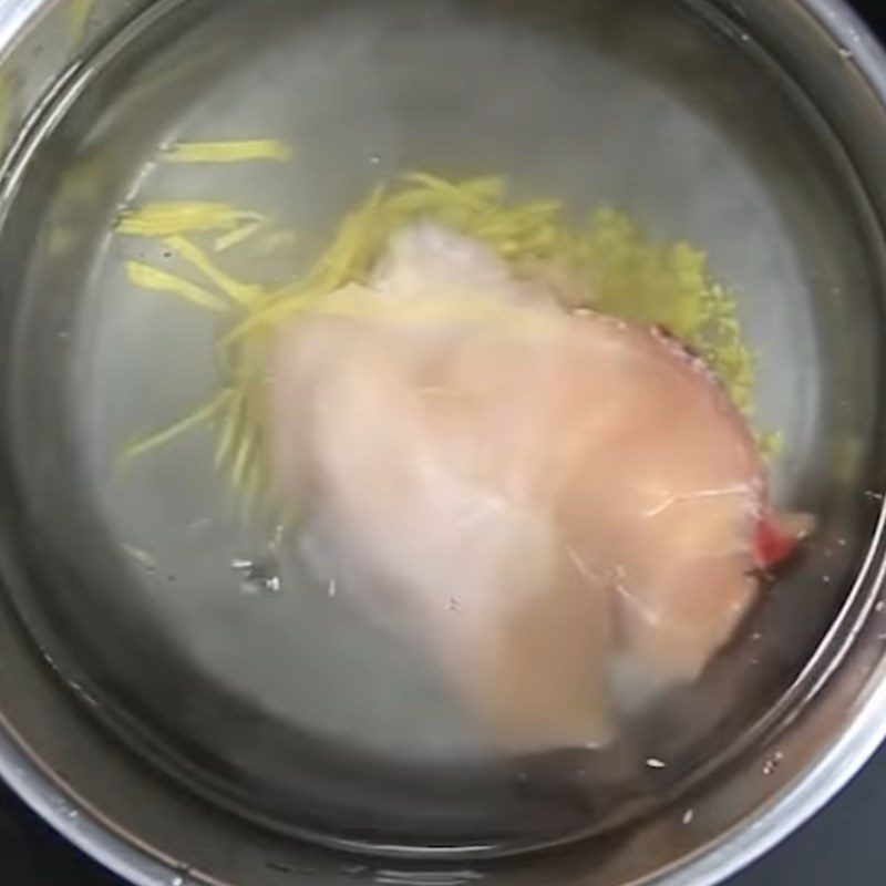 Step 3 Boil and Shred Chicken Breast Fried Pho with Mixed Chicken