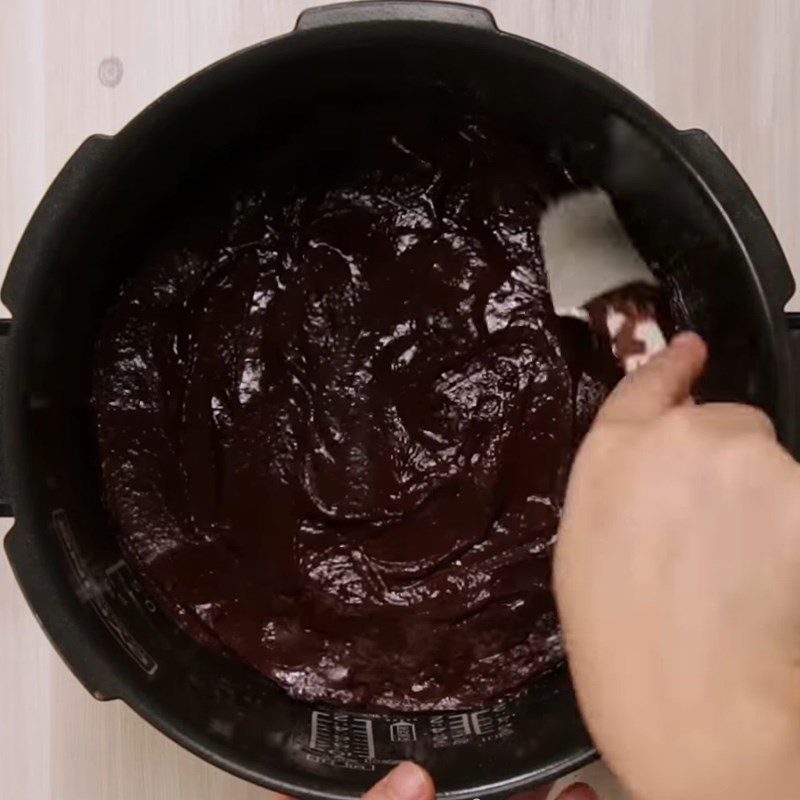 Step 4 Cooking Red Velvet Sponge Cake in a rice cooker