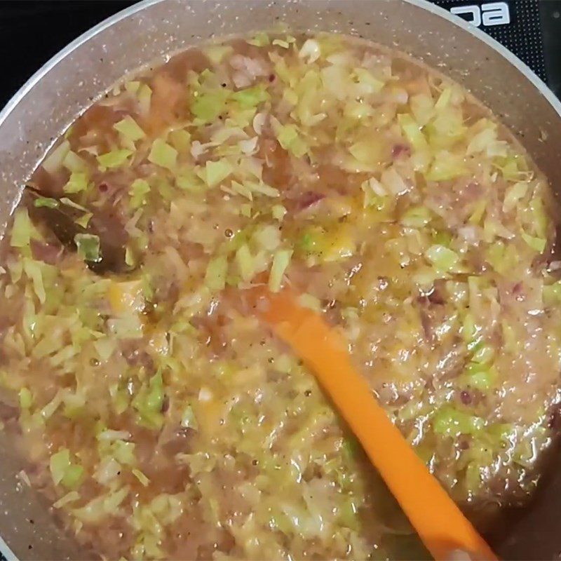 Step 4 Cooking Soup Tomato Cabbage Soup