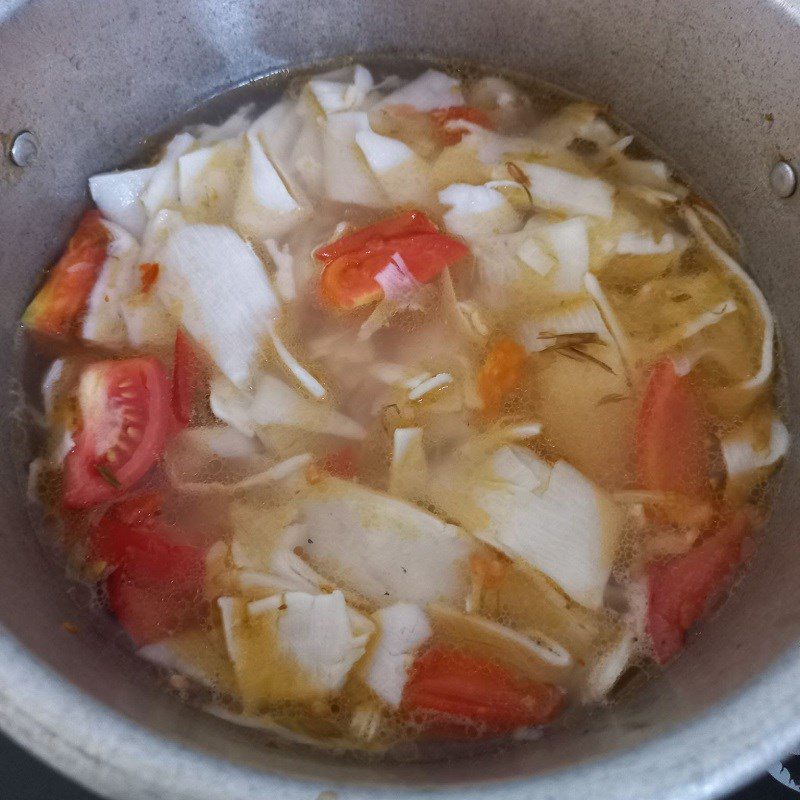 Step 4 Cooking Soup Tomato Cabbage Soup