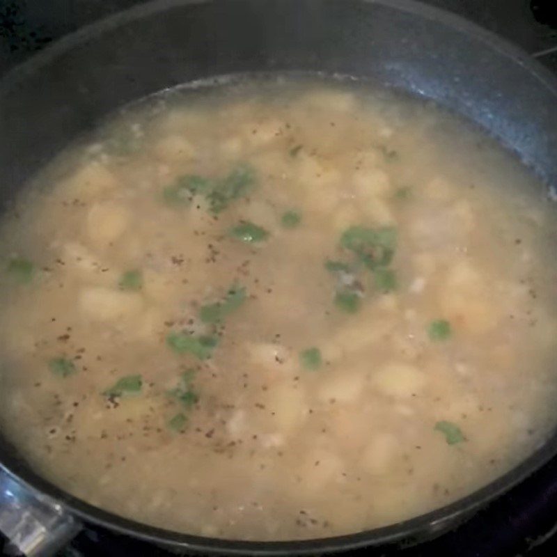 Step 3 Cook potato soup