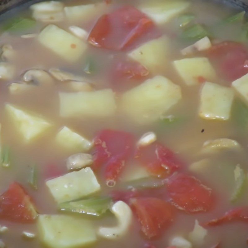 Step 3 Cooking the soup Papaya soup with bone broth