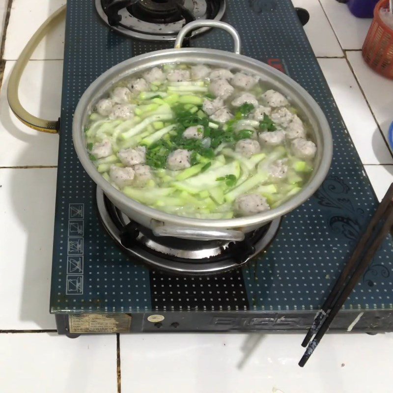 Step 3 Cooking Soup Fish Cake Soup with Bottle Gourd