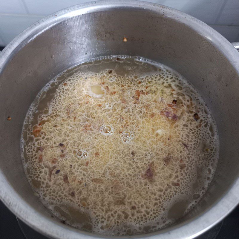 Step 3 Cooking Soup Bok Choy Soup with Dried Shrimp