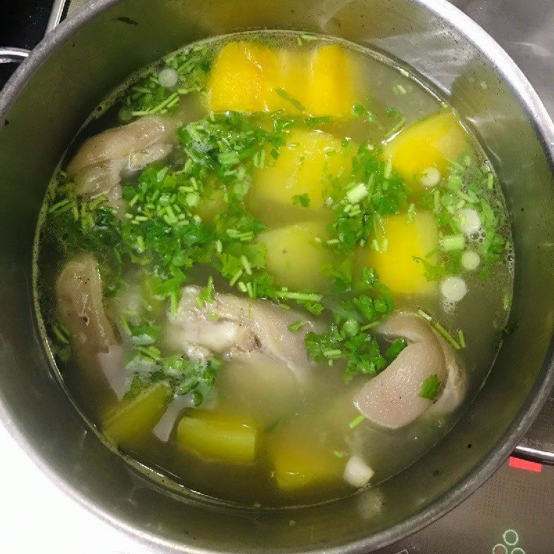 Step 4 Cook Papaya Soup with Pork Hocks