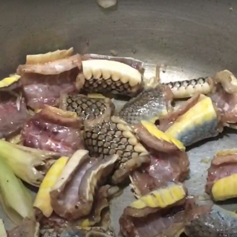 Step 4 Cooking Snake Porridge Snake Porridge with Mung Beans