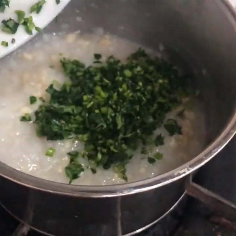 Step 2 Cooking Water Spinach Porridge Water Spinach Porridge