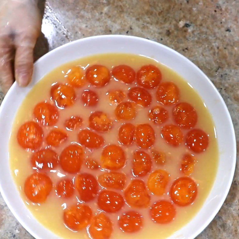 Step 2 Prepare salted eggs Salted egg cake with assorted salty filling