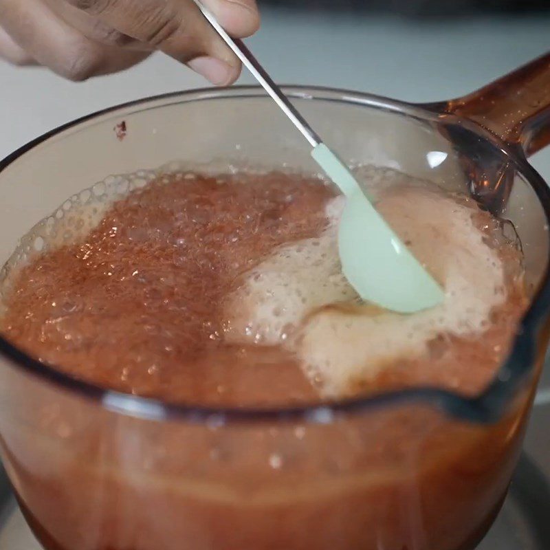 Step 2 Cook the candy mixture Heart-Shaped Gummy Candy Coated in Sugar