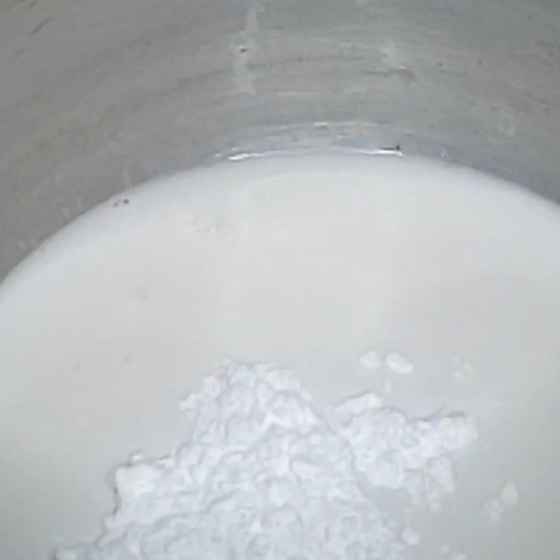 Step 1 Cook the milk mixture Rice Milk Cake