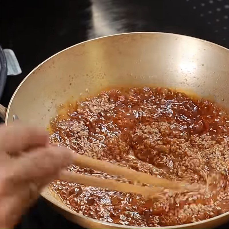 Step 6 Making the syrup and coating the orange cake