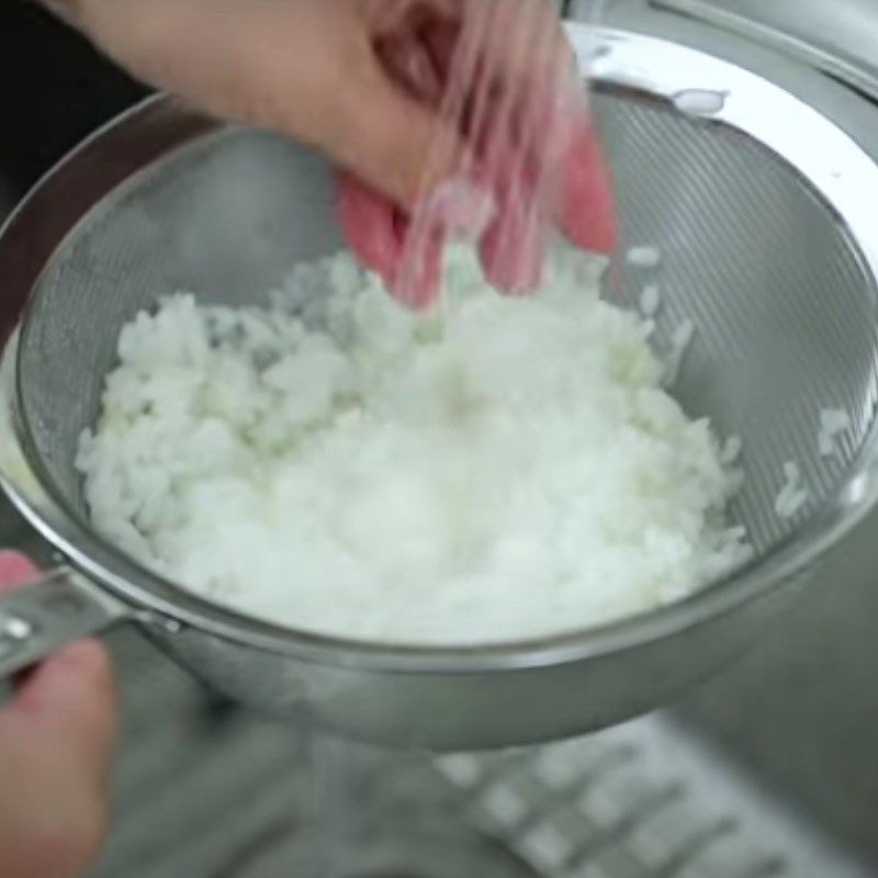 Step 3 Cooking rice soup Zosui