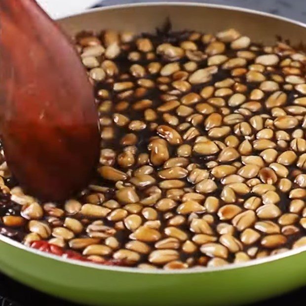 Step 4 Soak peanuts with soy sauce Soaked peanuts