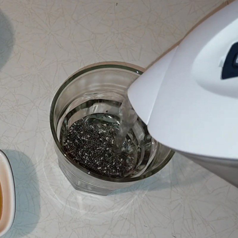 Step 1 Soak Chia Seeds Honey Orange Juice