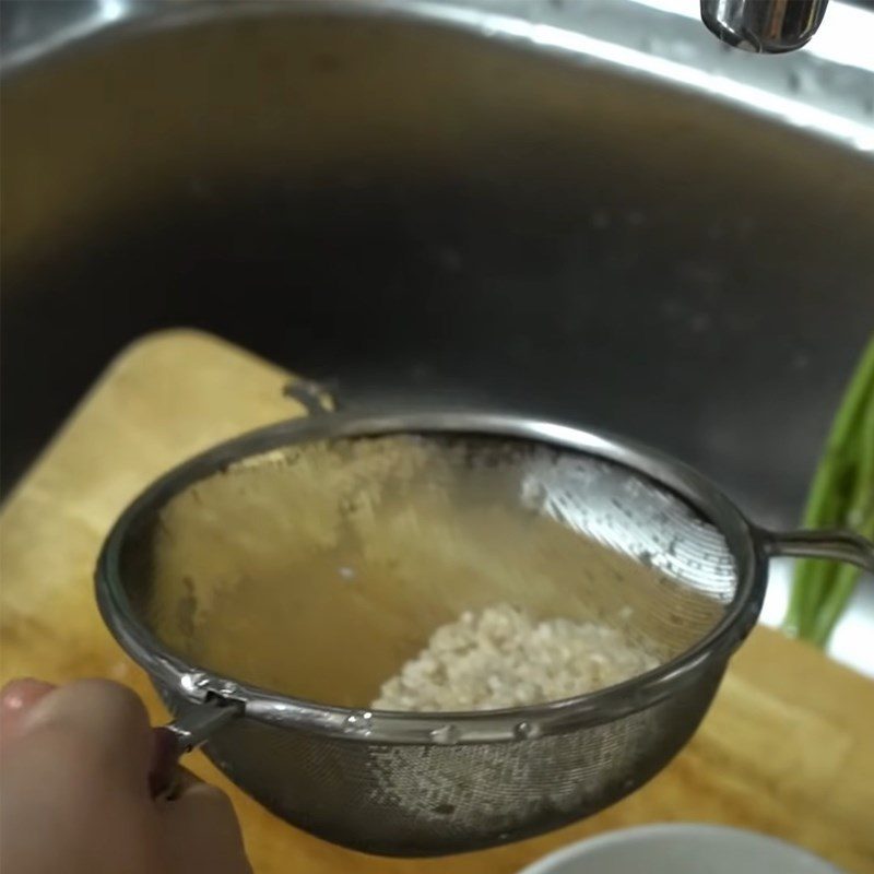 Step 1 Soak oatmeal Oatmeal Cake