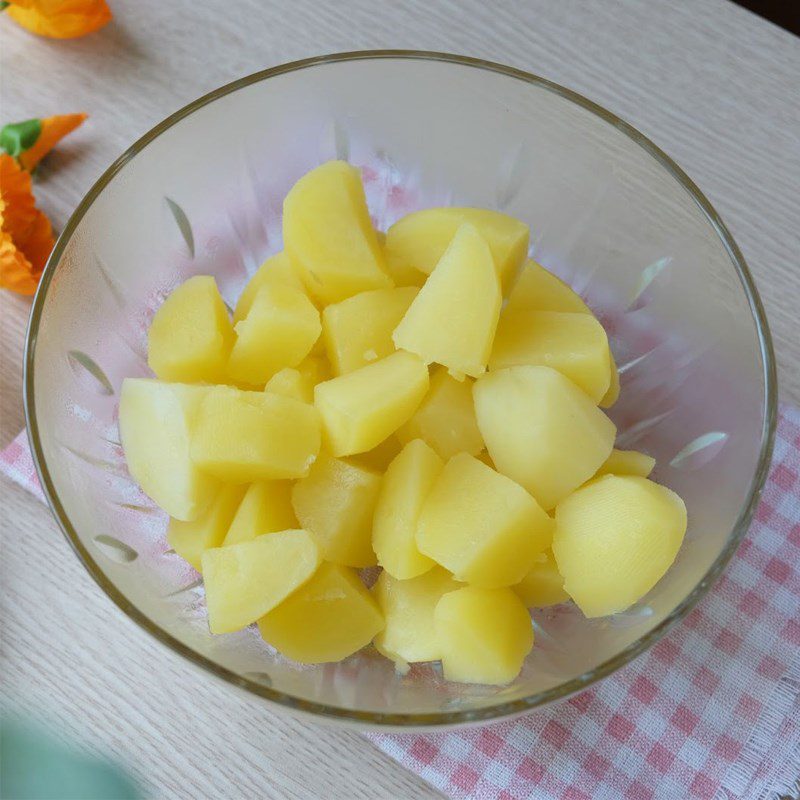 Step 2 Mash and mix potatoes with Potato Stick flour