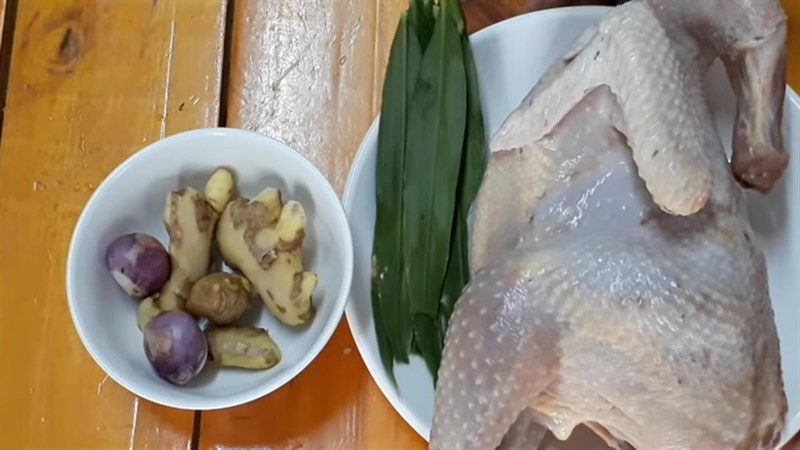 Nguyên liệu món ăn 2 cách nấu canh gà gừng